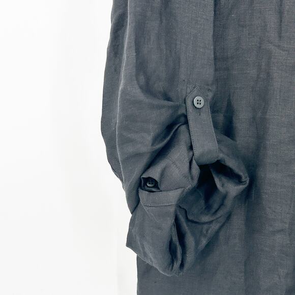 Baird Mcnutt x Murano Mens Roll Tab Long Sleeve 100% Linen Casual Shirt Size 2XT - Picture 5 of 8